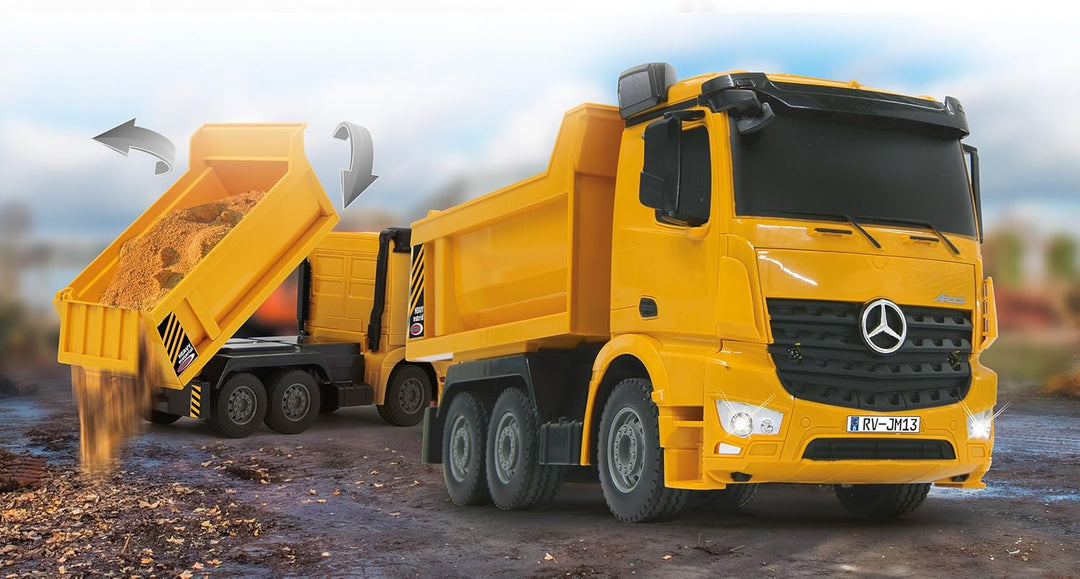 JAMARA 405108 - Muldenkipper Mercedes Arocs 1:26 2,4G - Kippmulde hoch / runter, Licht vorne, profil