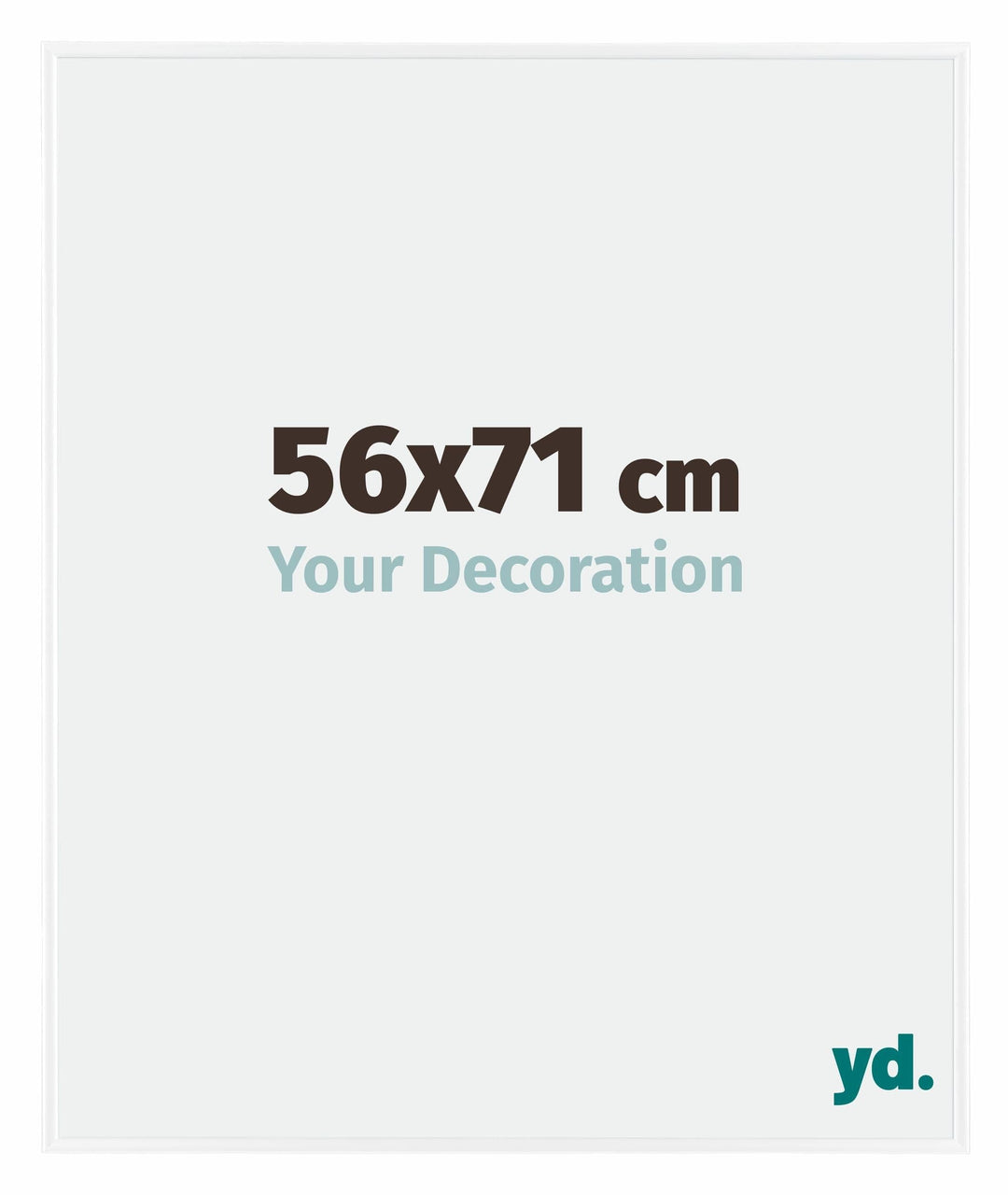 yd. Your Decoration - Bilderrahmen 56x71 cm - Bilderrahmen aus Kunststoff mit Acrylglas - Antireflex