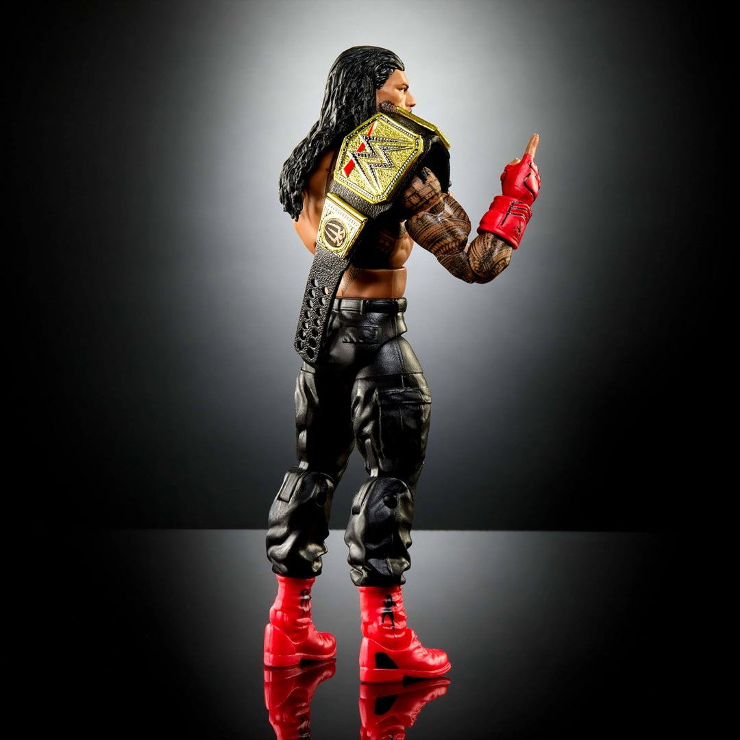 Mattel WWE Elite Actionfigur & Zubehör, 15,2 cm grosses Sammlerstück Roman Reigns mit 25 Artikulatio