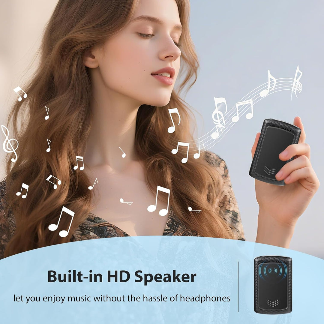 MP3 Player Bluetooth 5.2 - Sport 32GB Musik Player 1,8 Zoll TFT Farbbildschirm mit Clip FM Radio Ein