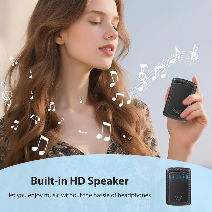 MP3 Player Bluetooth 5.2 - Sport 32GB Musik Player 1,8 Zoll TFT Farbbildschirm mit Clip FM Radio Ein