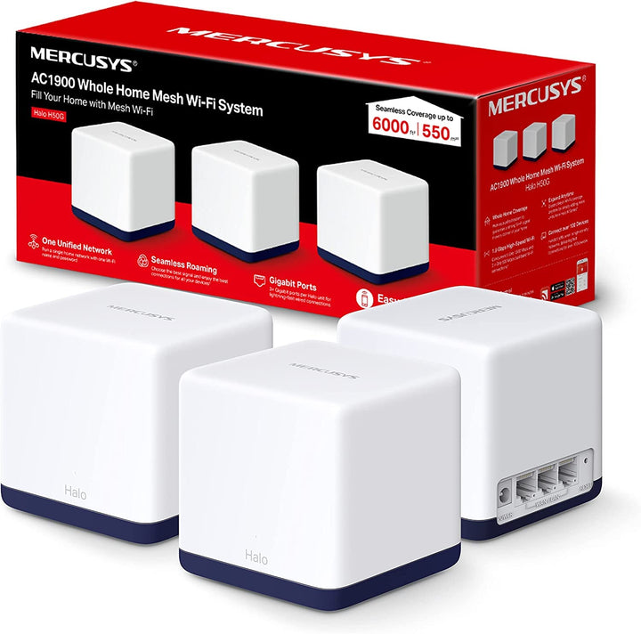 Mercusys AC1900 Mesh WiFi, Whole Home Mesh WiFi Extender Booster deckt bis zu 550 m² ab, Verbinden S