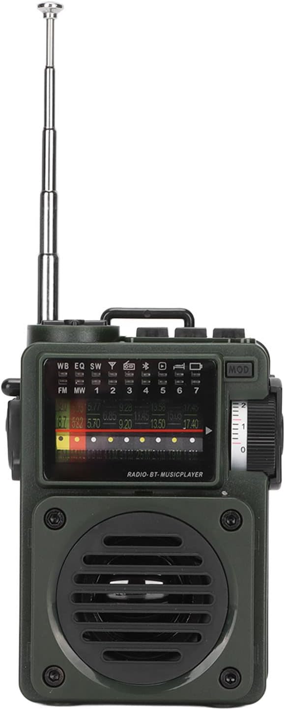 HRD 700 Music Player, Vollband Rundfunkempfangsradio mit Eingebauter 1000 mAh Lithiumbatterie, Bluet