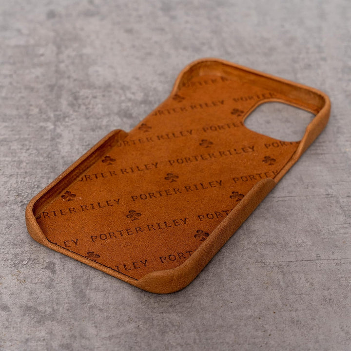 Porter Riley - Lederhülle für iPhone 11 (6.1"). Premium Ultra Dünn Echtleder Cover/Ledertasche/Backc