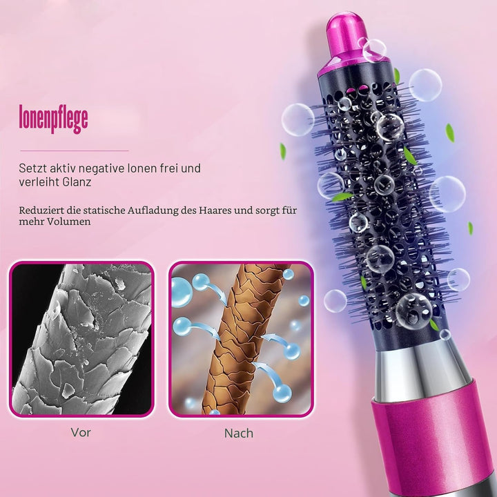 Chuancheng Kleiner runder Volumen-Bürstenaufsatz für Dyson Airwrap HS01/HS05 Haarstyler-Zubehör Rose