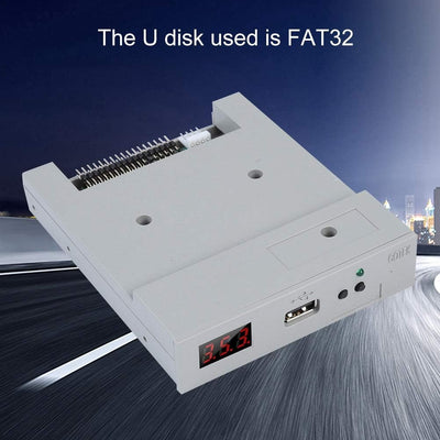 Eboxer ABS Laufwerk SFR1M44-U100 3,5 Zoll 1,44 MB USB-SSD-Diskettenlaufwerk-Emulator Plug & Play (we