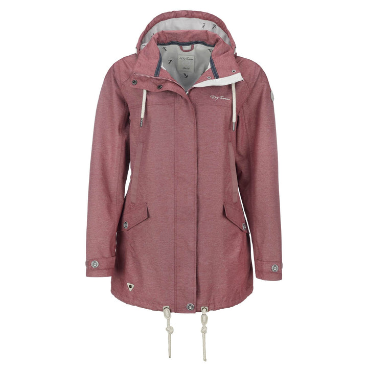 Dry Fashion Damen Funktionsmantel Bansin - Regen-Mantel Funktionsjacke Regenjacke wasserdicht winddi