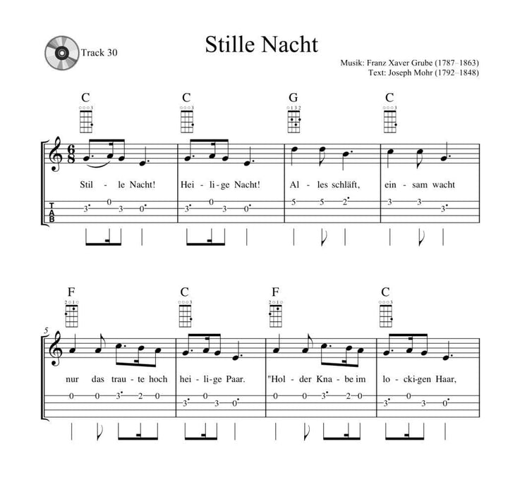 Komm, wir spielen Ukulele! Das Weihnachtsalbum für Kinder und Erwachsene: In Internationaler Stimmun