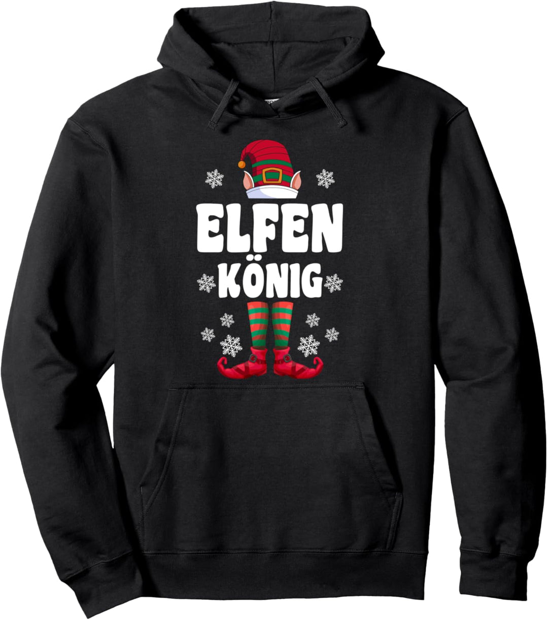 Elf König Elfen Familien Weihnachts Outfit Weihnachtself Pullover Hoodie