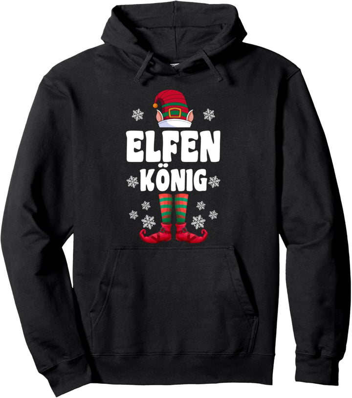 Elf König Elfen Familien Weihnachts Outfit Weihnachtself Pullover Hoodie