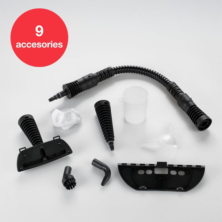 Solac LV1301 Steam Jet 2.0 Tragbarer Dampfreiniger, Weiss, 1050 W