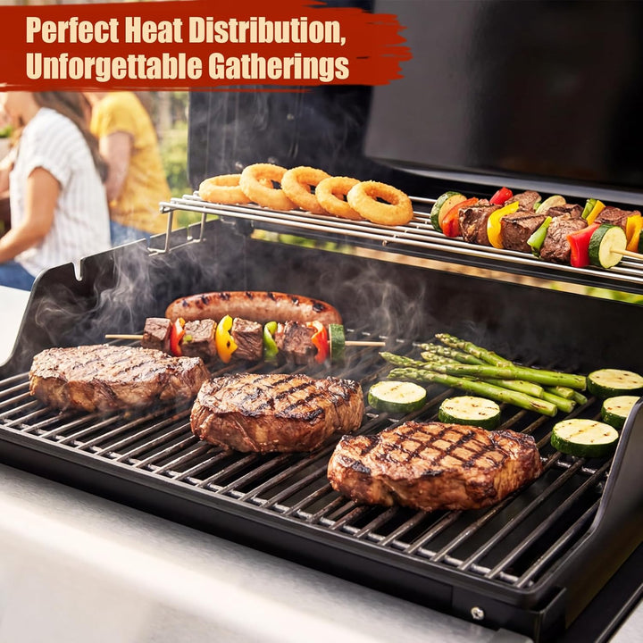 Denmay Edelstahl Flavorizer Bar & Grillroste für Weber Spirit E210 E220 S210 S220 (mit vorderen Bren