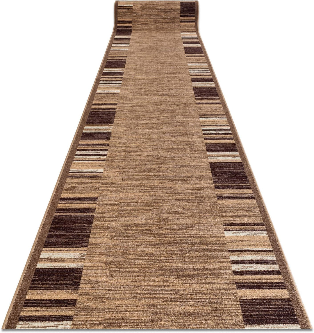 Modernen Preiswert Antirutsch Läufer Adagio beige, Anti Rutsch Teppich rutschfest Brücke Meterware R