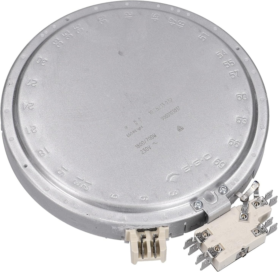 easyPART Kompatibel/Ersatz für EGO 10.58213.032 Strahlheizkörper Zweikreis Glaskeramikkochfeld 1800/