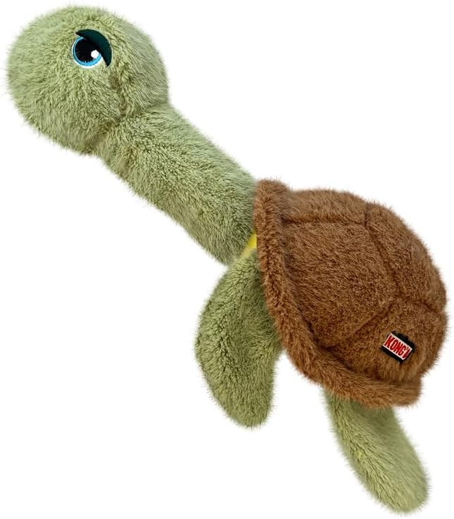 Kong Scruffs Hundespielzeug aus Plüsch, Schildkröte, Schildkröte