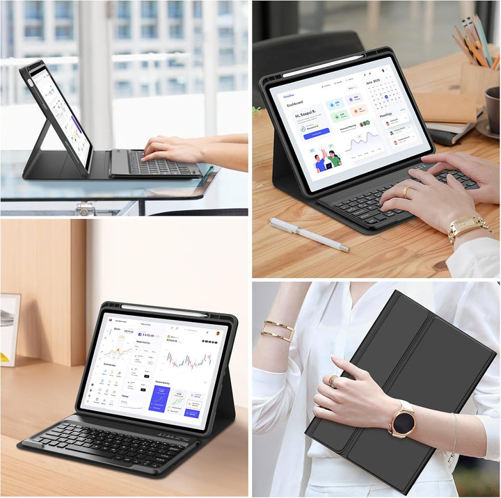 WINCHKING Tastatur Hülle für Redmi Pad Pro 12.1 Zoll - Bluetooth Tastatur QWERTZ Layout, Abnehmbare