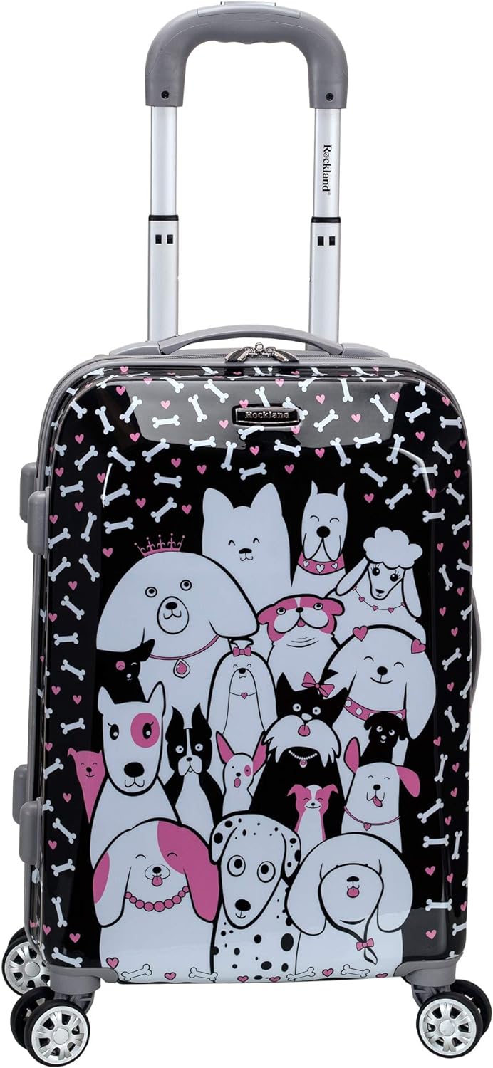 Rockland Vision Hartschalen-Trolley, Sortiert/Mehrfarbig, Carry-On 20-Inch, Vision Hardside Spinner