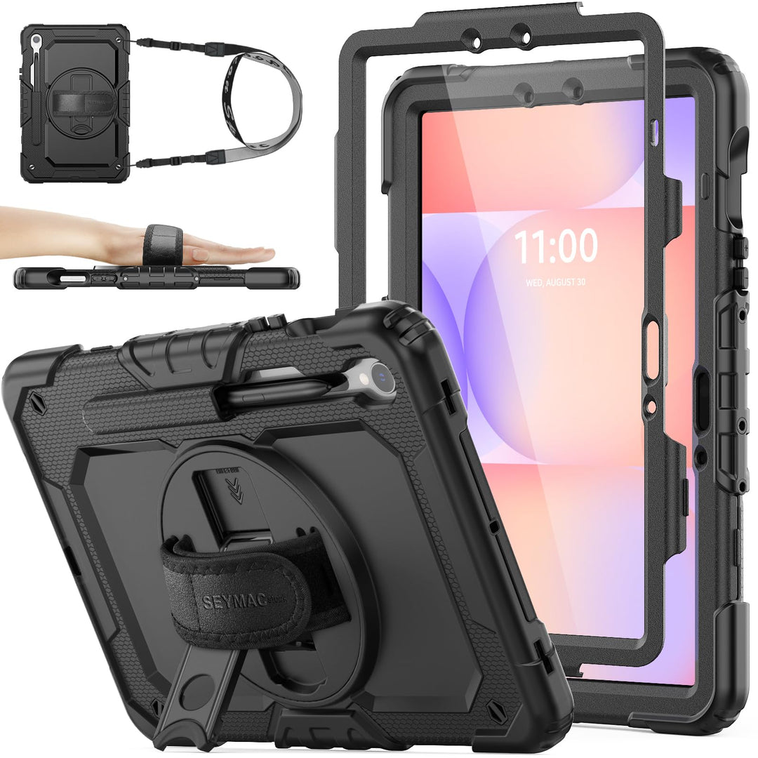SEYMAC stock Hülle für Samsung Galaxy Tab S10 Lite/S10 FE/S9 FE 10,9 Zoll /S9 11 Zoll, Stossfeste Hü