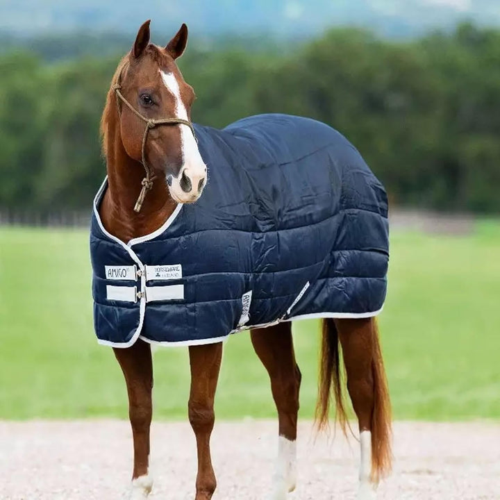 Horseware Stalldecke Amigo Insulator 160cm Navy/Silver 200g Taille 160, Taille 160