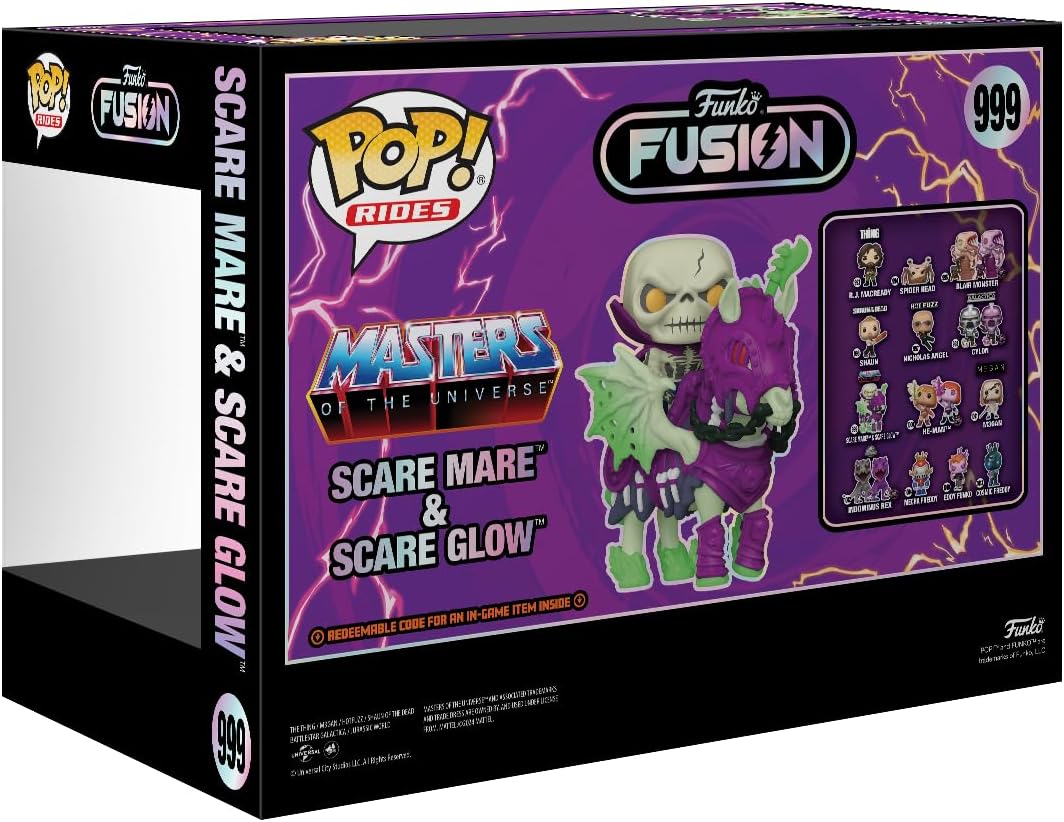 Funko Pop. Rides: Fusion - Scareglow mit Nyte Mare mit Nyte-Mare - Masters of The Universe- Vinyl-Sa