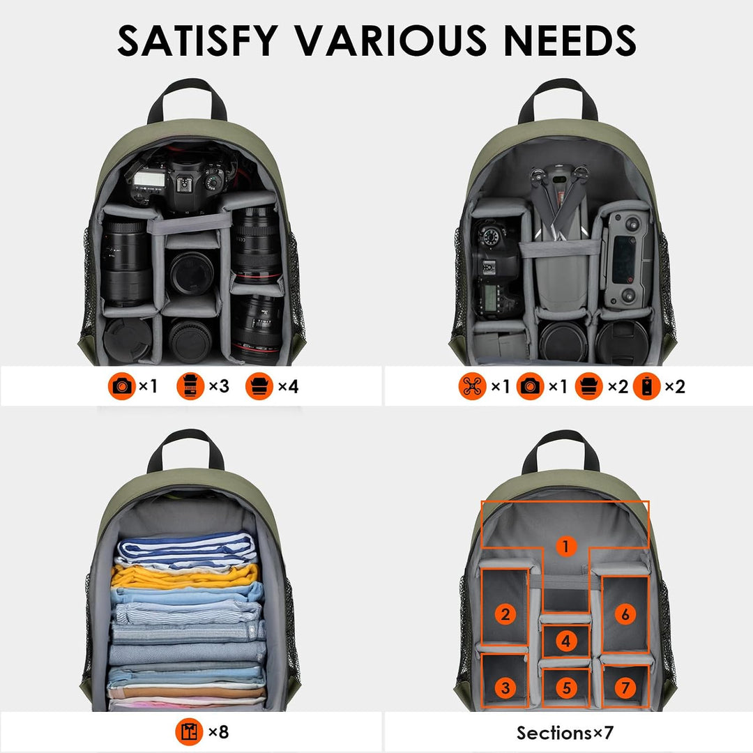 TARION Kamerarucksack Klein Fotorucksack Kameratasche: Kamera Rucksack Kompakt Kamerarucksäcke Leich