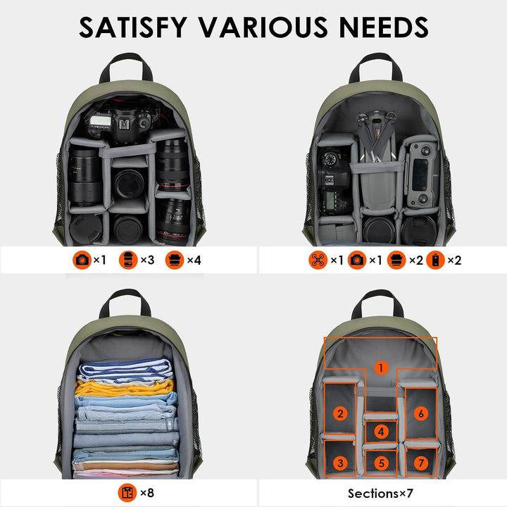 TARION Kamerarucksack Klein Fotorucksack Kameratasche: Kamera Rucksack Kompakt Kamerarucksäcke Leich