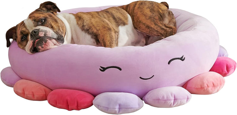 Squishmallows JPT0088 - Beula der Oktopus Tierbett 75 cm, offizielles Jazwares Plüsch, superweiches
