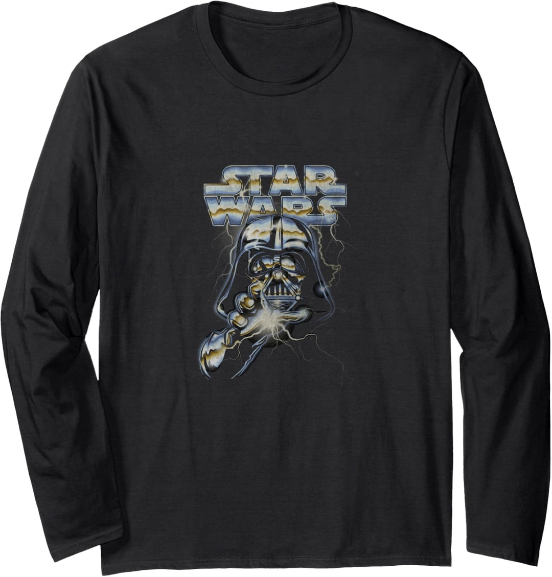Star Wars Darth Vadar Lightening Grab Langarmshirt