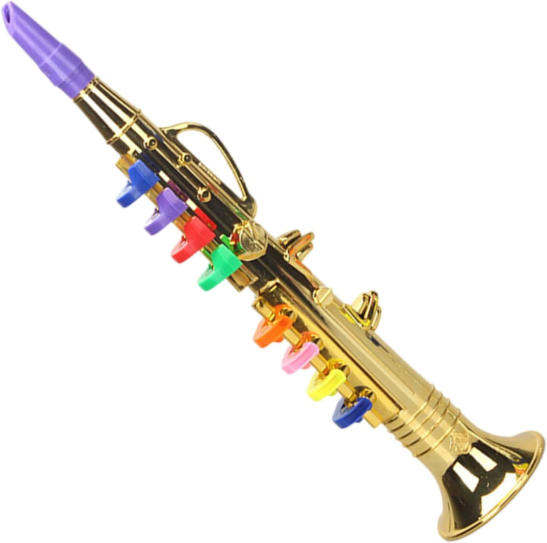Saxophon für Kinder, Musical Sound Toy, mit 8 farbigen Notenschlüsseln, geeignet für Teach Basic Son