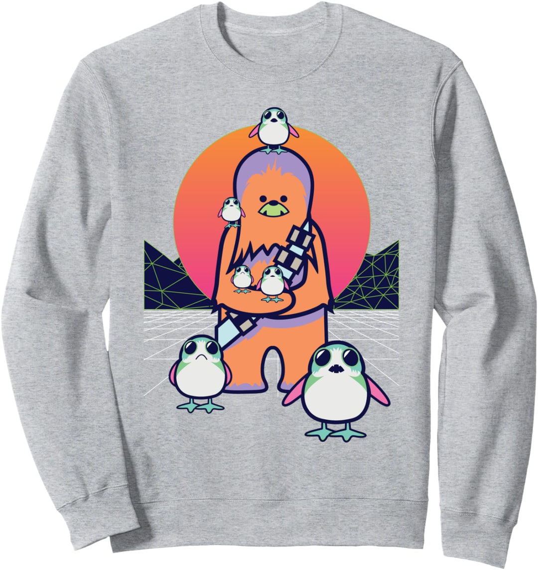 Star Wars Kawaii Porgs and Chewbacca Sweatshirt