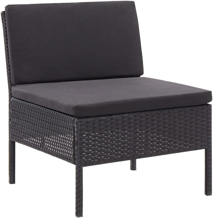 homiuse 3 Stück Garten Lounge Set mit Auflagen Balkonmöbel Set Gartenmöbel Set Terrassenmöbel Outdoo