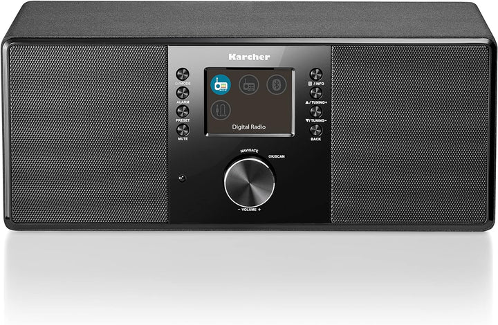 Karcher DAB 5000+ Digitalradio (DAB+ / UKW-RDS, Bluetooth, AUX-IN, Wecker mit Dual-Alarm) DAB+ / Blu