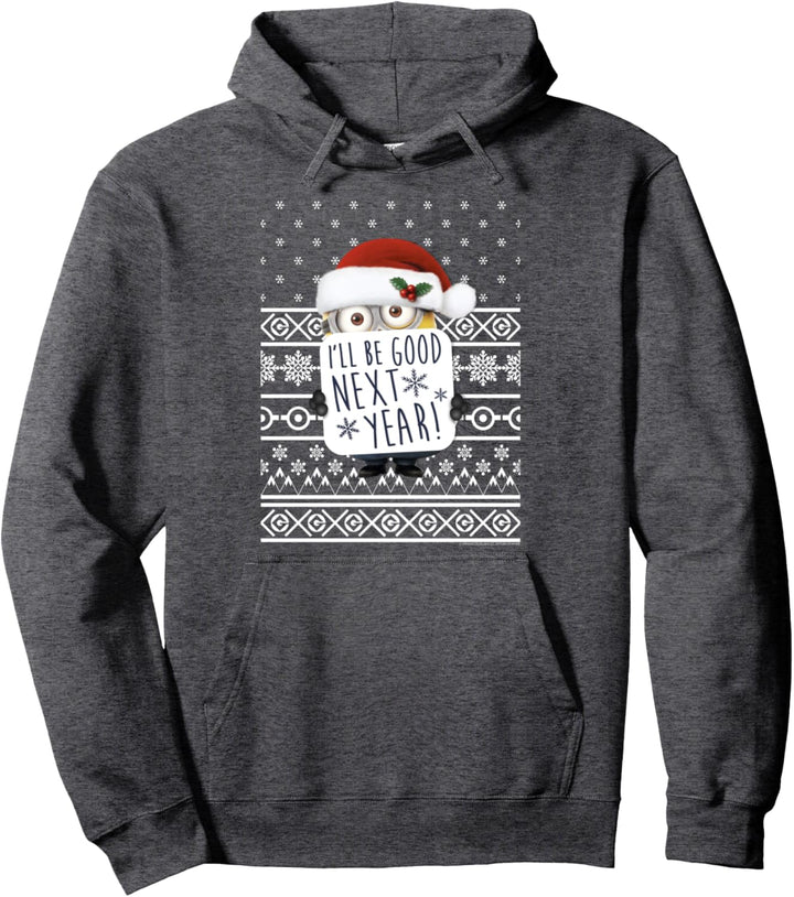 Despicable Me Minions I'll Be Good Next Year Sweater Design Pullover Hoodie