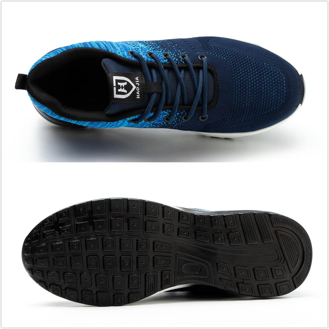 Blueskyli Sicherheitsschuhe Herren Leichte Arbeitsschuhe Damen Sportliche Atmungsaktive Stahlkappens