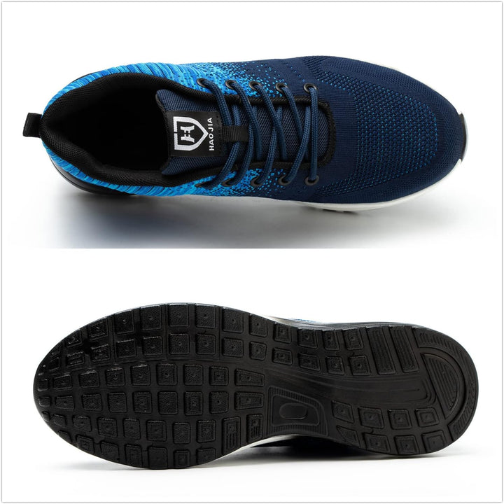Blueskyli Sicherheitsschuhe Herren Leichte Arbeitsschuhe Damen Sportliche Atmungsaktive Stahlkappens
