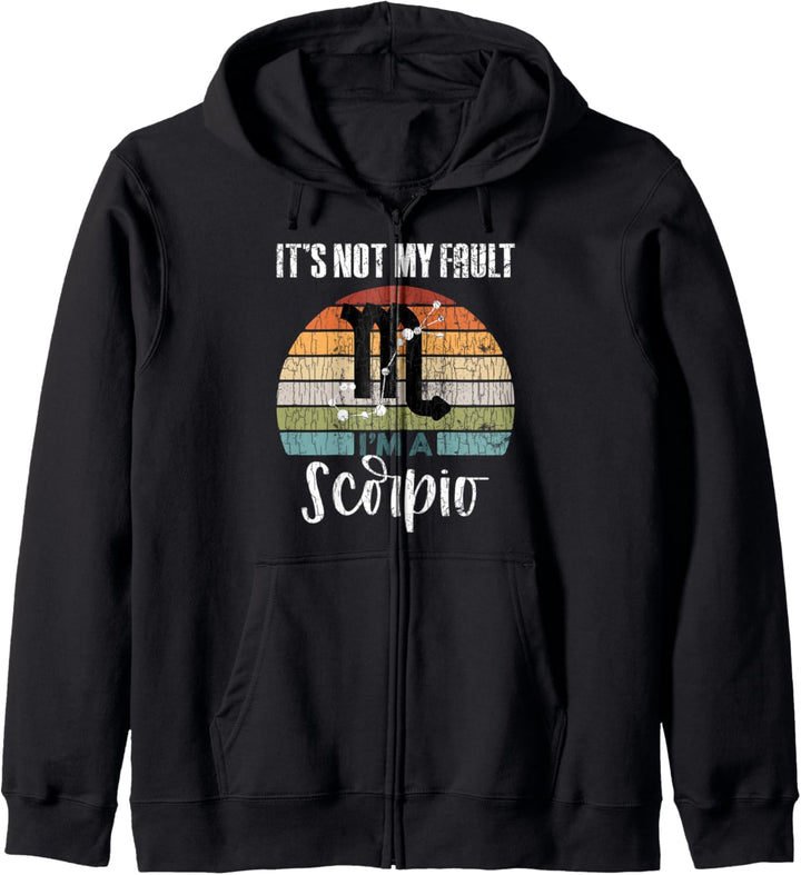 It's Not My Fault Skorpion Lustige Tierkreiszeichen Grafik Kapuzenjacke