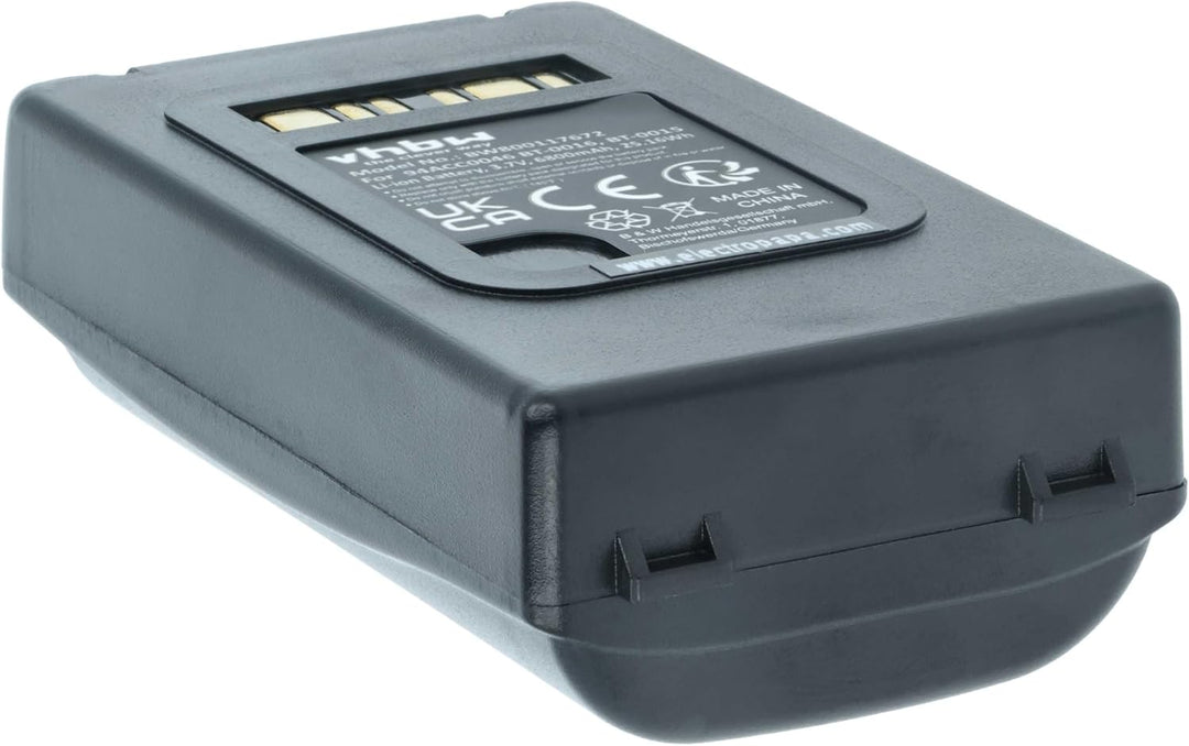 vhbw 1x Akku Ersatz für Datalogic BT-0016 für Barcodescanner POS (6800 mAh, 3,7 V, Li-Ion)