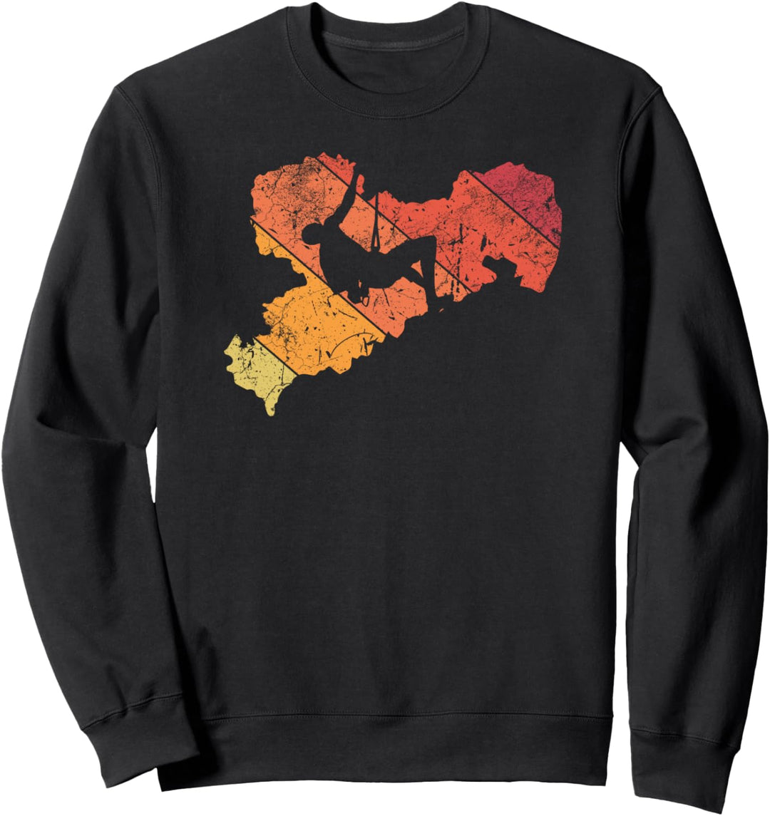 Sachsen Klettern Geschenk für Bergsteiger & Kletterer Sweatshirt