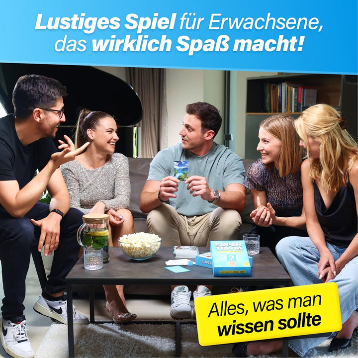 The World Game Super Quiz - Deutsche Version - Trivial Gesellschaftsspiele für Erwachsene mit 1200 F