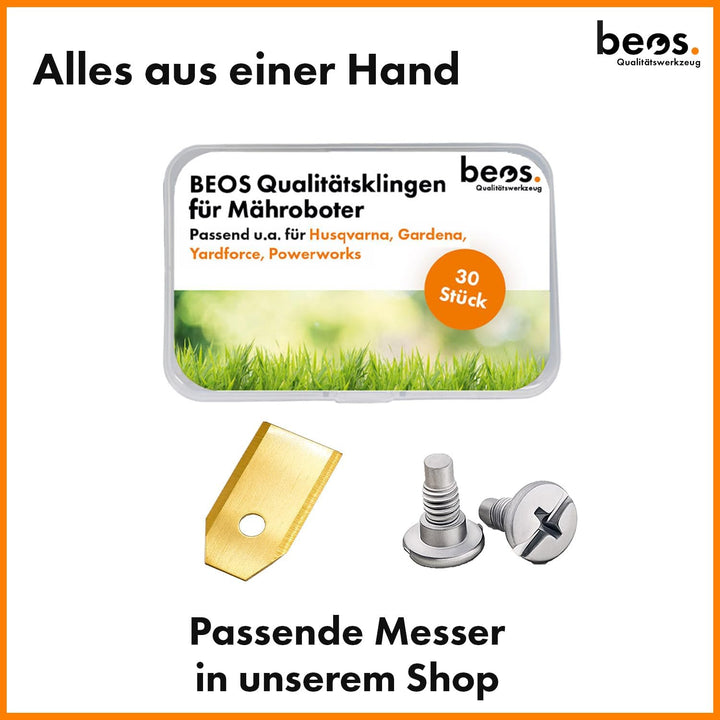 BEOS Premium Mähroboter Tuning - Drehscheibe kompatible mit Gardena Minimo & Husqvarna Automower Asp