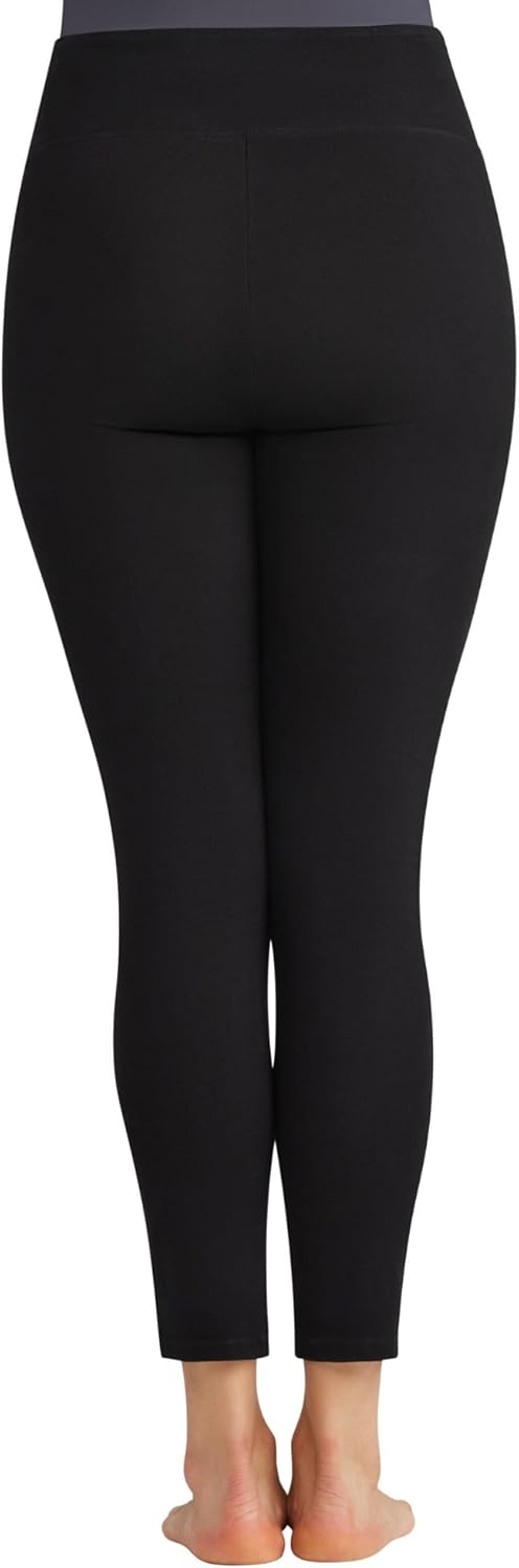 Yummie Damen Signature Waistband Denim Legging Strümpfe M Schwarz, M Schwarz