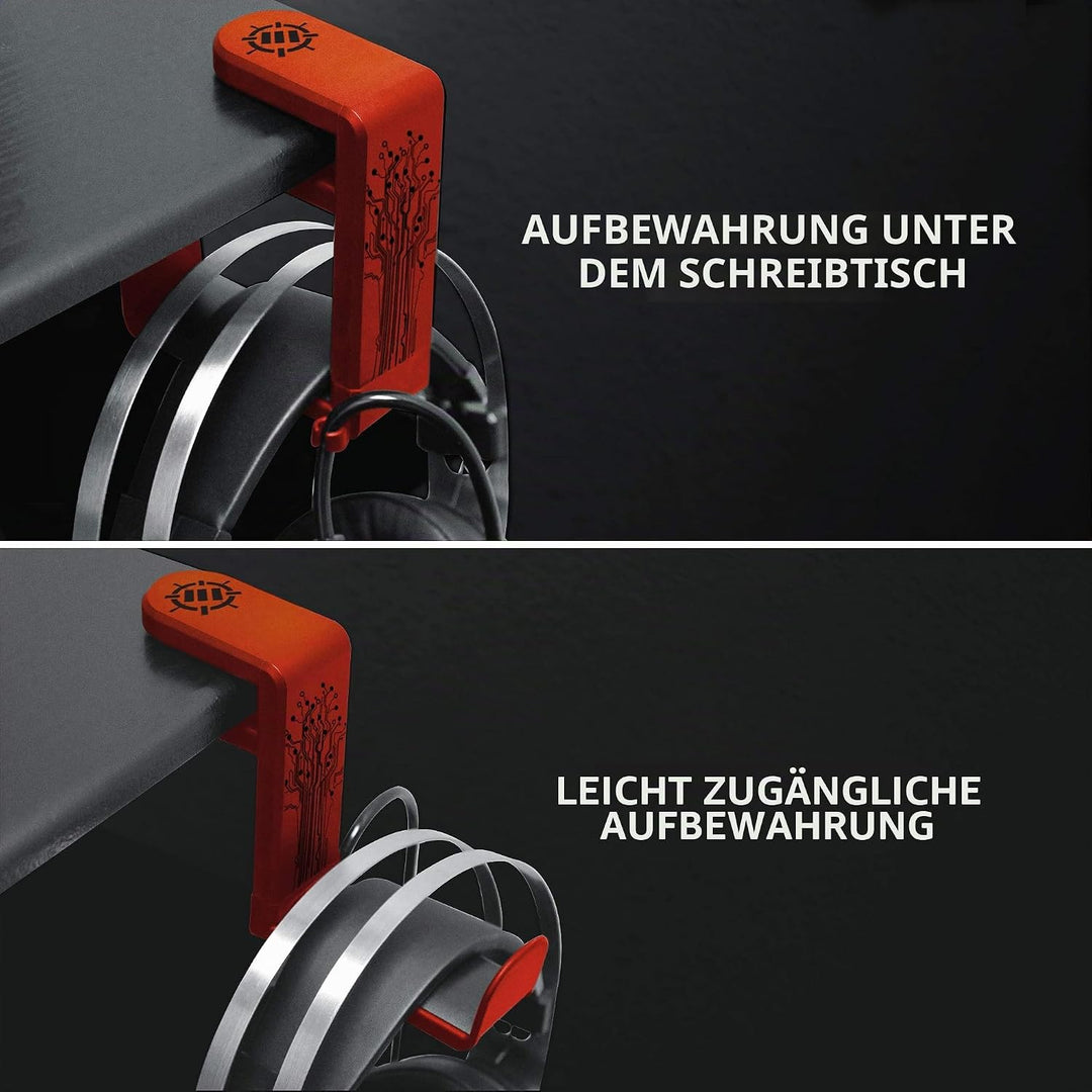 ENHANCE PC Gaming Headset Kopfhörer Halterung Hanger Mount Kopfhörer Stand mit verstellbaren & Schwe