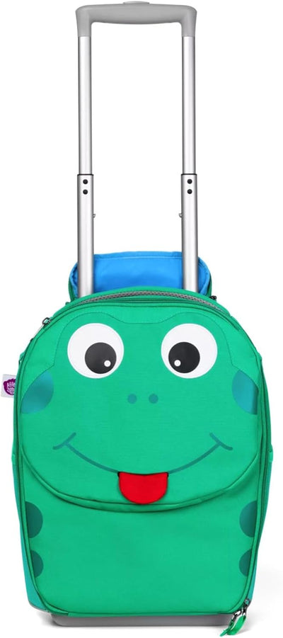 Affenzahn Kinderkoffer in Handgepäckgrösse als Trolley Frosch - Grün