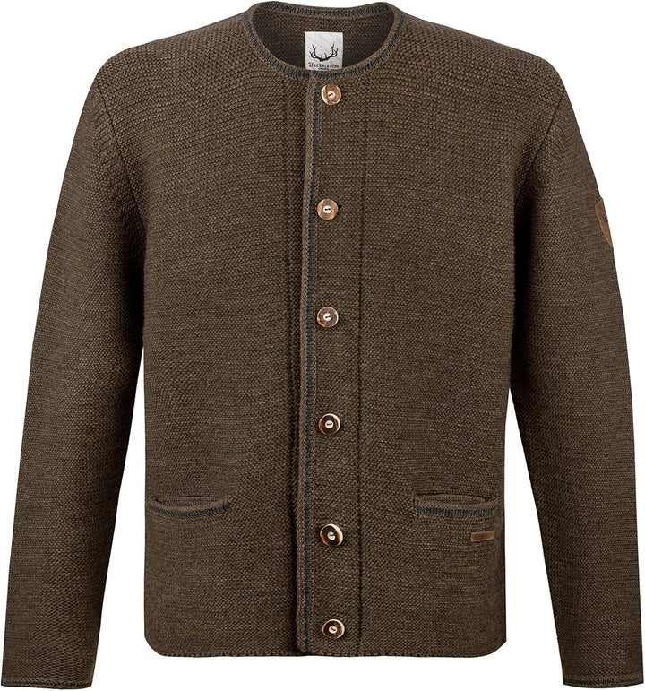 Stockerpoint Herren Jacke Amaro Strickjacke, Fog, Standard