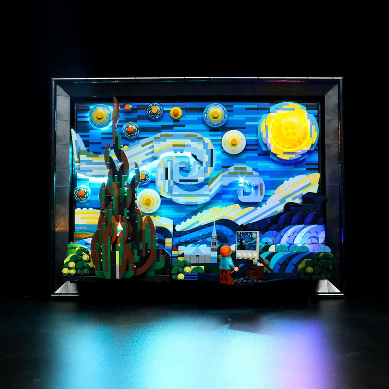 BrickBling LED-Beleuchtungsset für Lego Ideas Vincent Van Gogh - The Starry Night (Nur Beleuchtung,