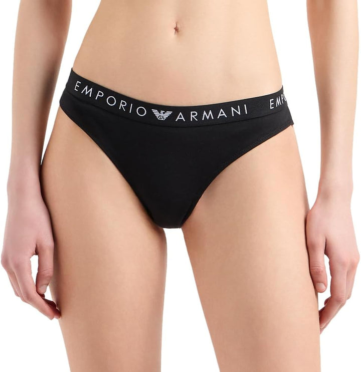 Emporio Armani Damen 2-Pack Brazilian Unterwäsche (2er Pack) M Nero, M Nero