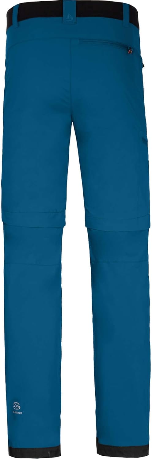 Bergson Kalle Comfort Zipp-Off | Herren Softshellhose - Bermuda Zipp Off, elastischer Comfort Bund,