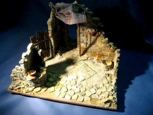 menta-modellbau Orientalische Krippe Damaskus Bausatz Krippenstall Krippe bauen Weihnachtskrippe