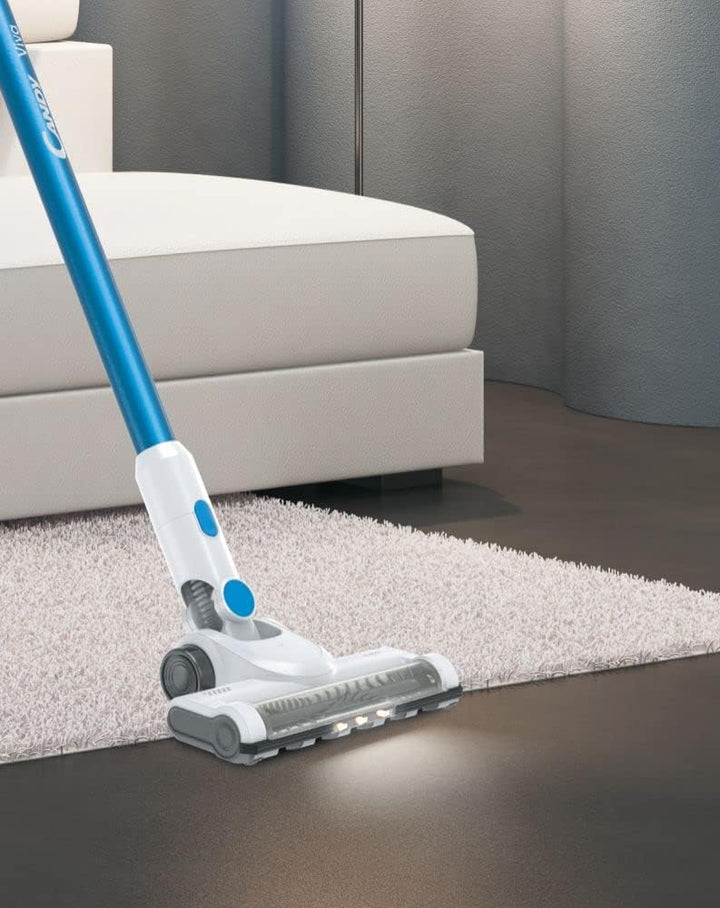 CANDY CVIVA CVIVA20, Besensauger, weiss/blau