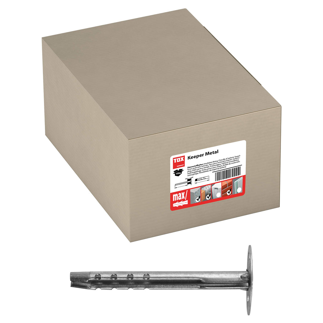 TOX Dämmstoffdübel Keeper 8/110 mm 100 Stück, 027100221 8x110 mm, 8x110 mm